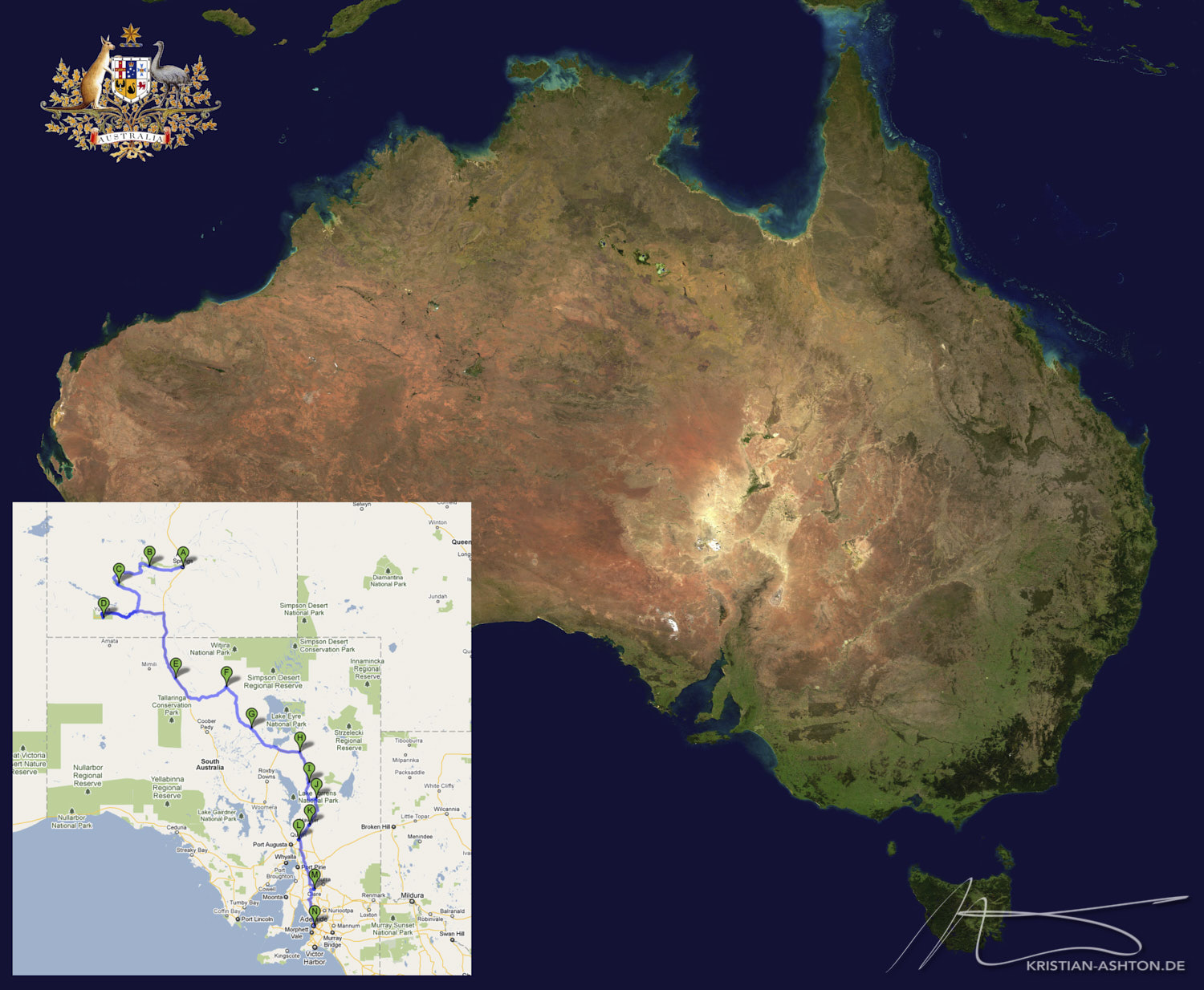Australien Urlaub 2010 - Übersicht