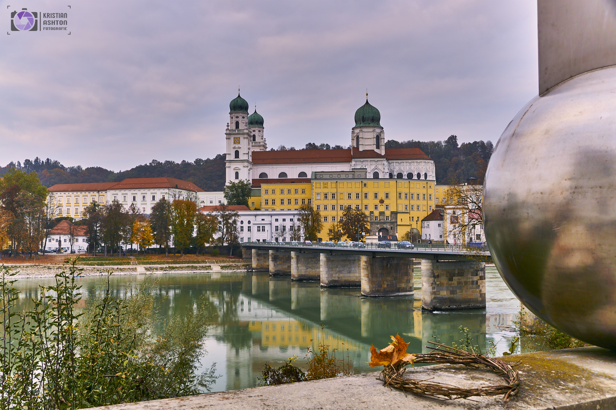 Innstadt mit Blick über die Donau Richtung Altstadt