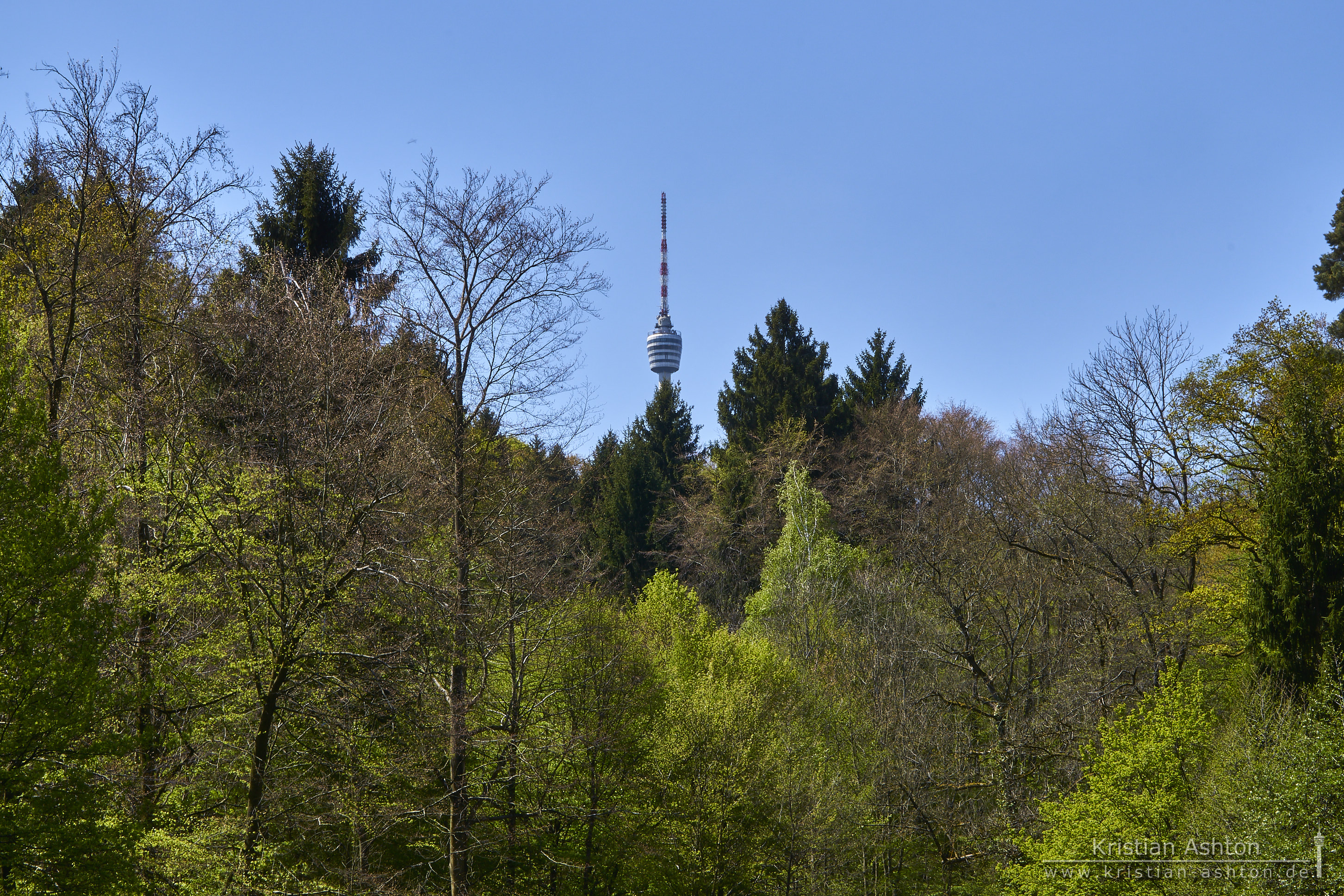 Der Ferhsehturm vom Tiefenbachsee aus